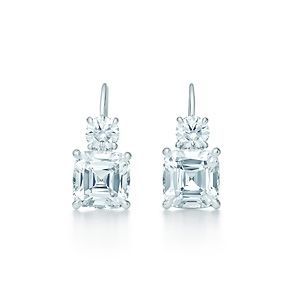 LOVEEEEEEEE…..Tiffany  Co.Tiffany Legacy® earrings in platinum with diamonds. There is nothing like classic diamond earrings.