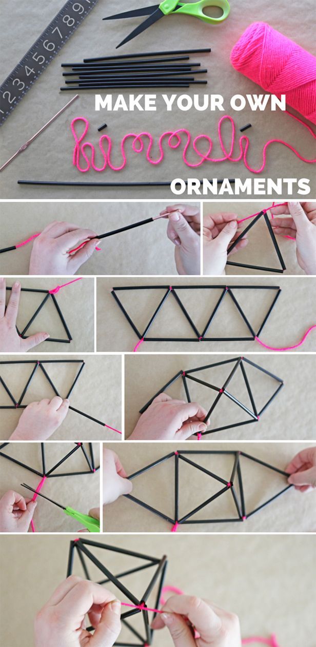 Make Your Own DIY Himmeli Ornaments