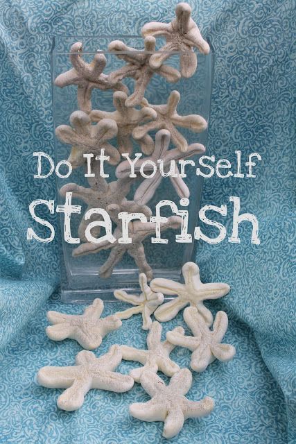 Make your own Starfish, might be cute for nautical themed #wreath