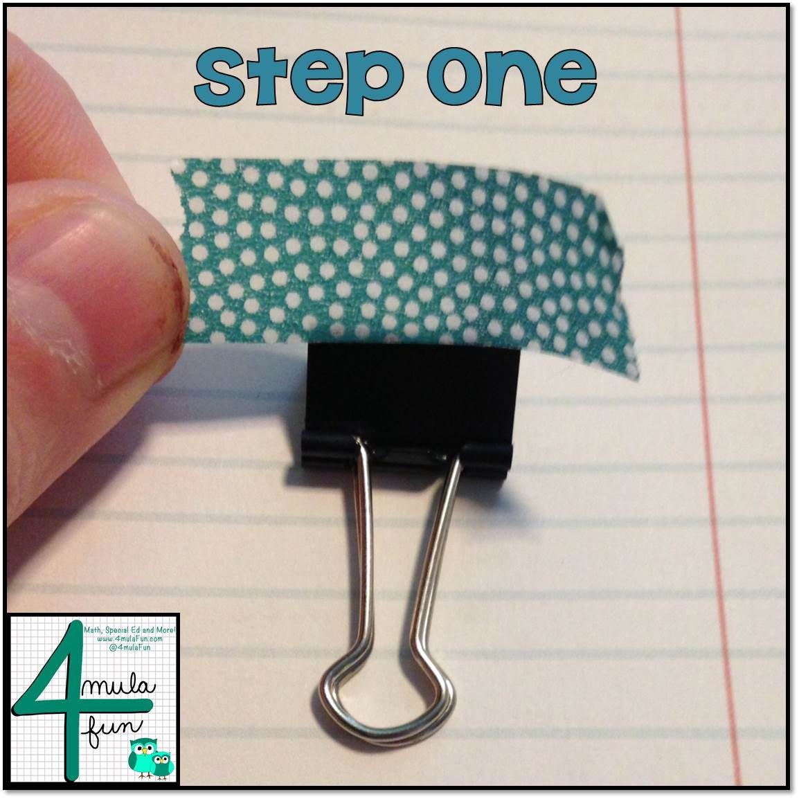 Making binder clips…step-by-step