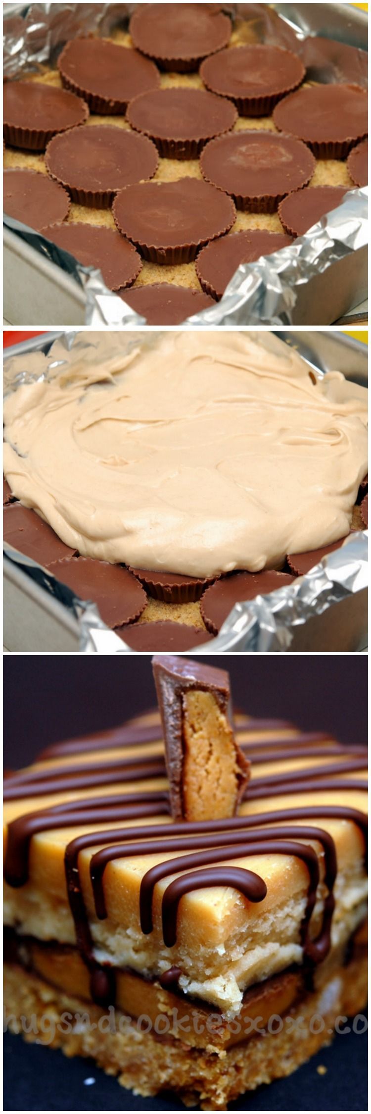 peanut butter cup cheesecake bars
