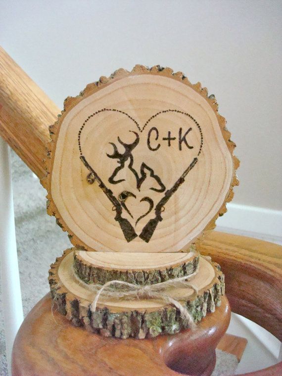 Rustic Wedding Cake Topper Personalized Wood by SweetHomeWoods