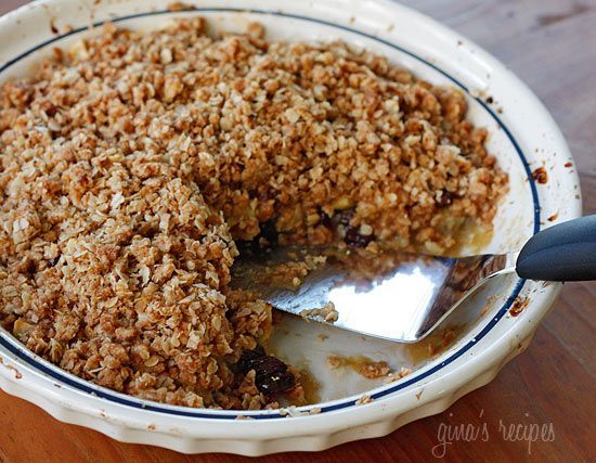 “Skinny” Cinnamon Apple Crisp – Seriously people, I made this for Thanksgiving dessert and it was the best apple crisp Ive ever