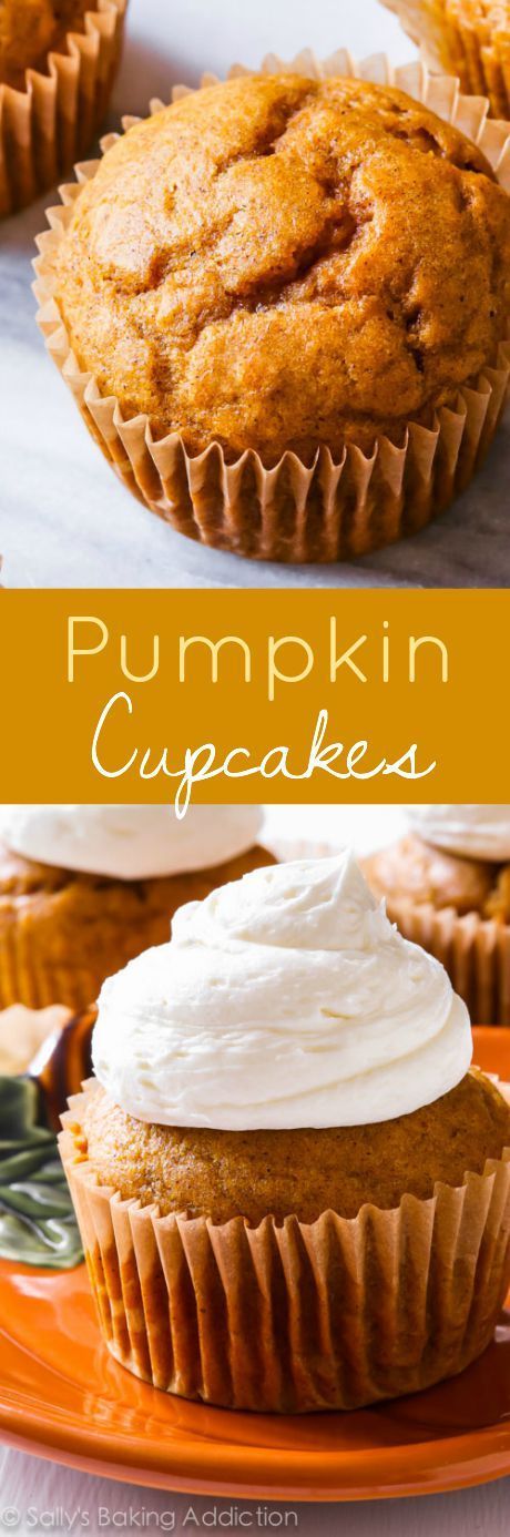 These simple spiced pumpkin cupcakes are incredible with creamy sweet marshmallow frosting!