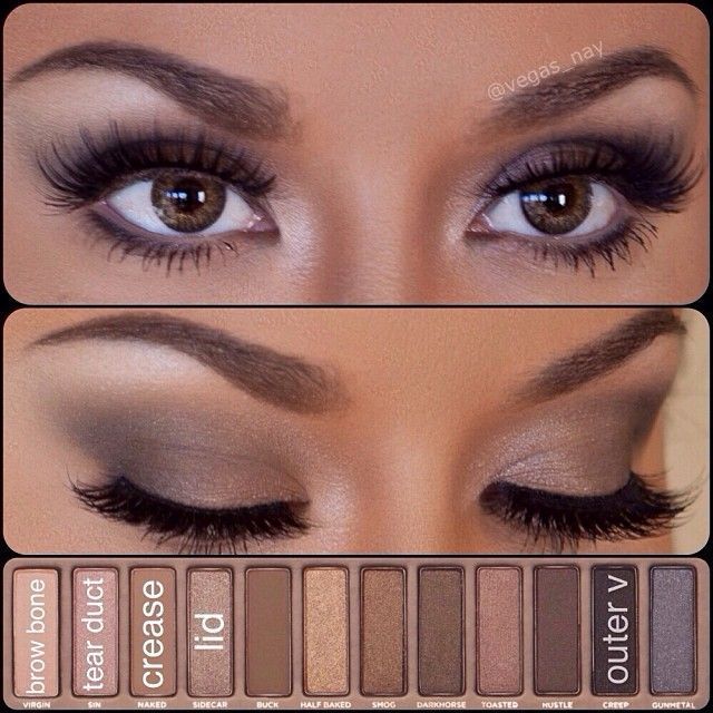 .@vegas_nay | ..heres a very simple eye makeup using the Urban Decay Palette 1 per your re… | Webstagram