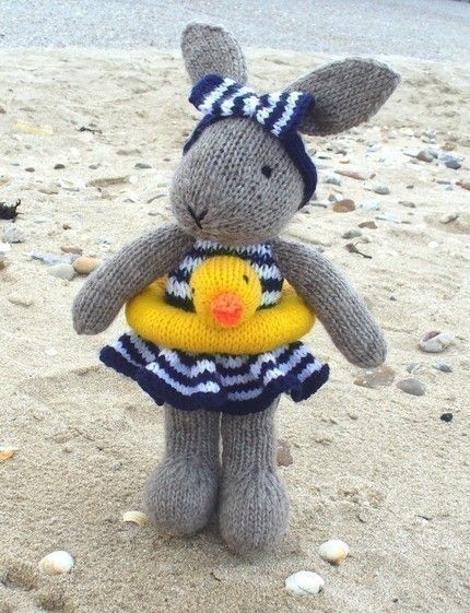 What a creative, unique toy bunny: Bunty Bunny Rabbit Goes Swimming