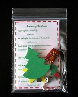 what a great way to remember the true meaning of christmas using symbols we always associate with christmas…