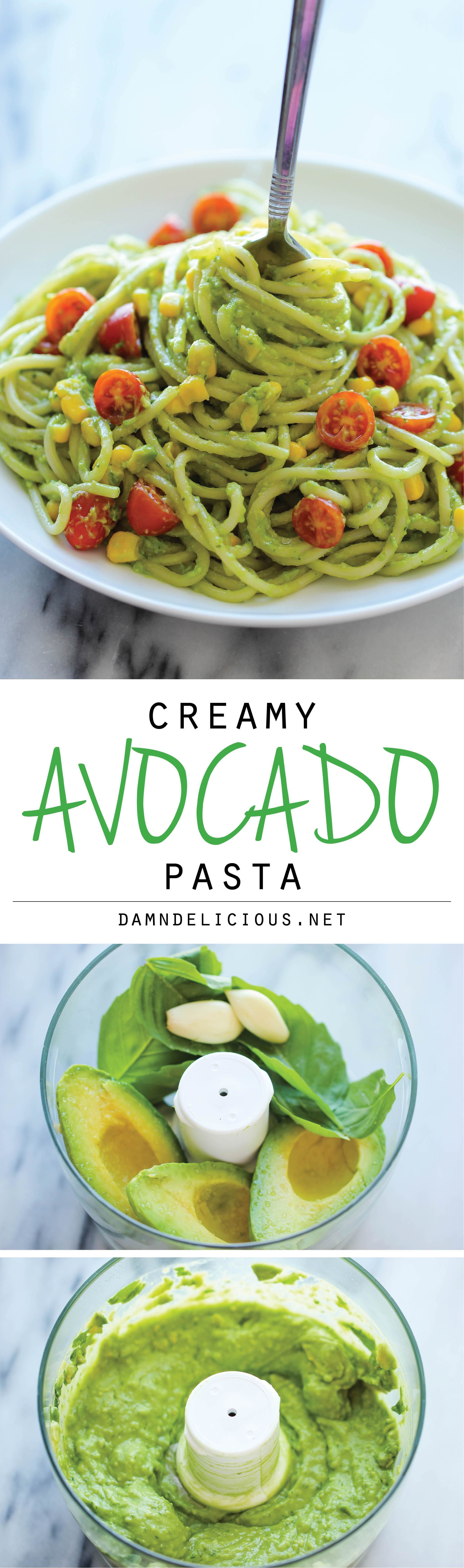 Avocado Pasta – The easiest, most unbelievably creamy avocado pasta. And itll be on your dinner table in just 20 min!