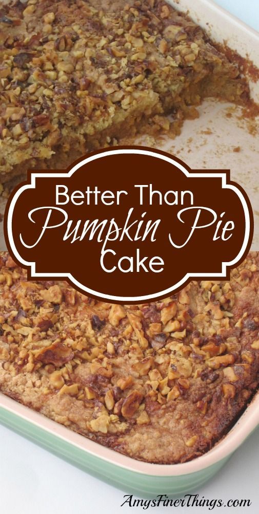 Better Than Pumpkin Pie Cake has been a family favorite for years. (PS ~ Its *easier* than pumpkin pie, too!)