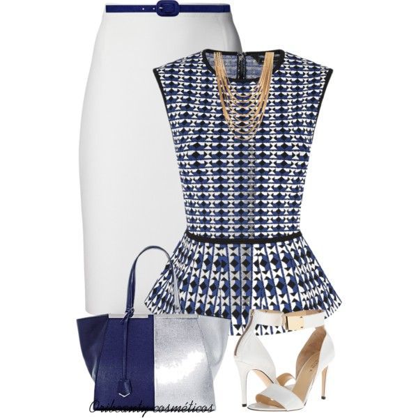 “Blue & White” by oribeauty-cosmeticos on Polyvore