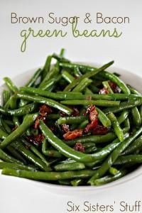 Brown Sugar and Bacon Green Beans are a tasty side dish with any meal!