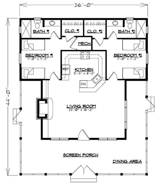 cabin floor plan