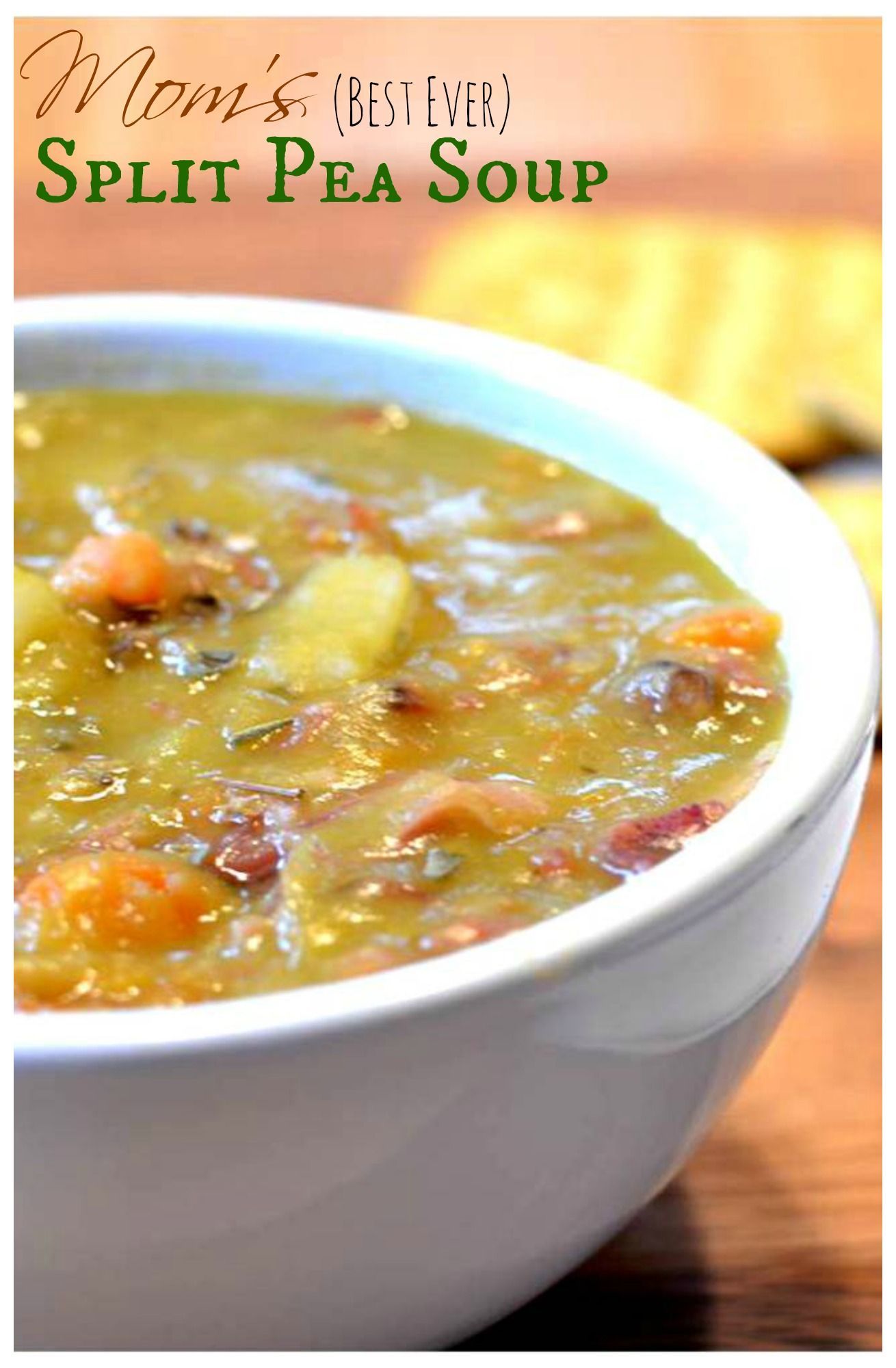 Carrots, onions, potatoes, split peas and ham blend perfectly together in this rich and flavorful soup- the best recipe youll find