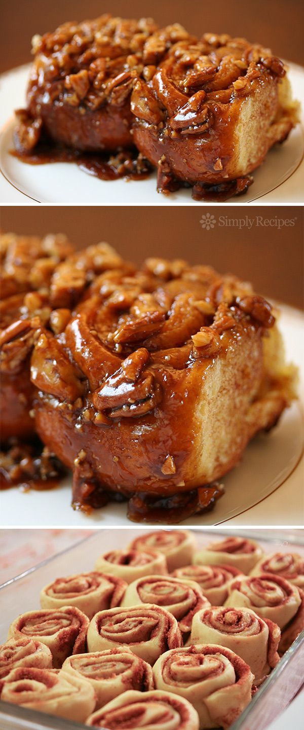 Cinnamon Sticky Buns – Cinnamon sweet sticky buns, with melted brown sugar and pecans. So addictive!