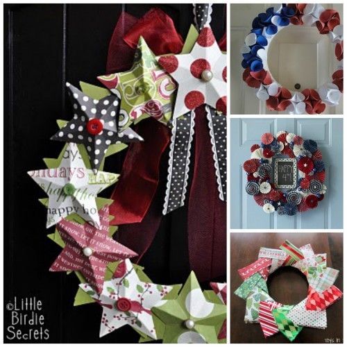 Paper Wreaths -   Deco Mesh Christmas Wreath Ideas