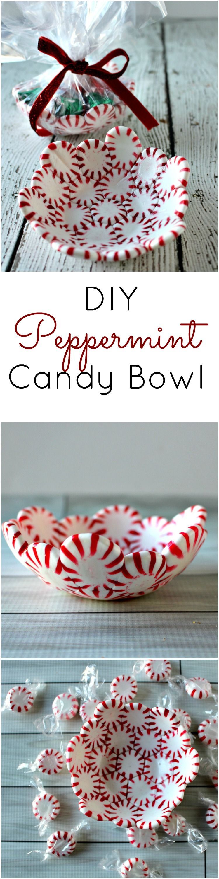 DIY Peppermint Candy Bowl – The perfect (and easiest) DIY Christmas Gift