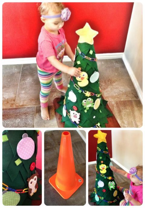 Felt Christmas Tree for Toddlers – SohoSonnet Creative Living Or outdoor regular tree!