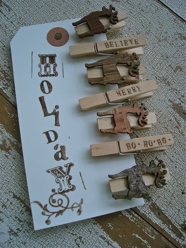 Great way to give decorated clothes pins or magnetic clothes pins. Maybe make a few of these for quick and easy school gifts?