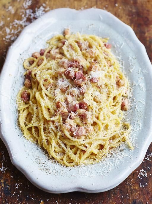 Jamie Oliver – Spaghetti Carbonara “You dont need many ingredients to make a fantastic carbonara and, done properly, its a thing