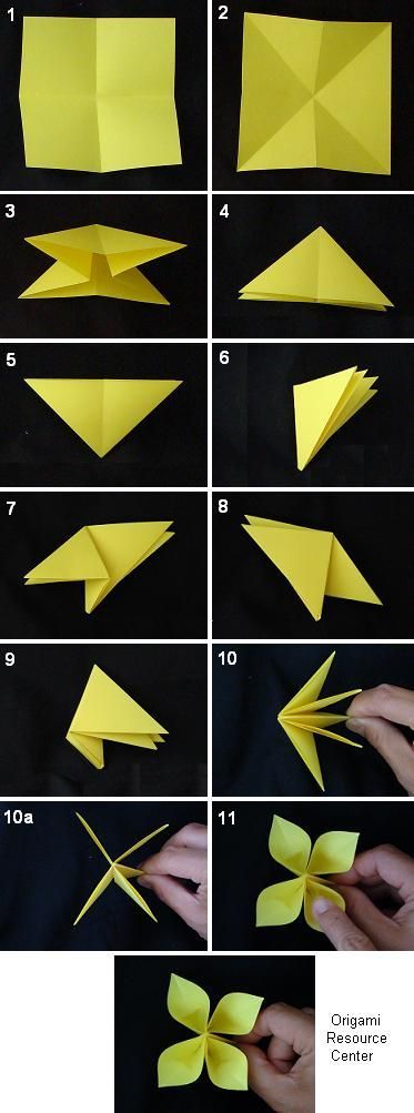 Learn to make easy buttonhole flowers.   This 4-leaf flower is sure to please, find more origami instructions here…
