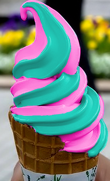 Neon ice cream…so cool!