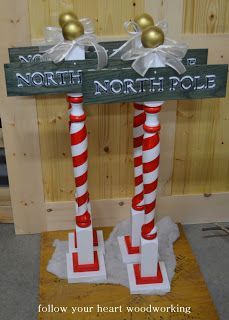 north pole christmas sign – Google Search