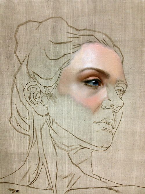 portrait painting in progress… oil on canvas. The reality able to be captured in oil paint continues to astound me