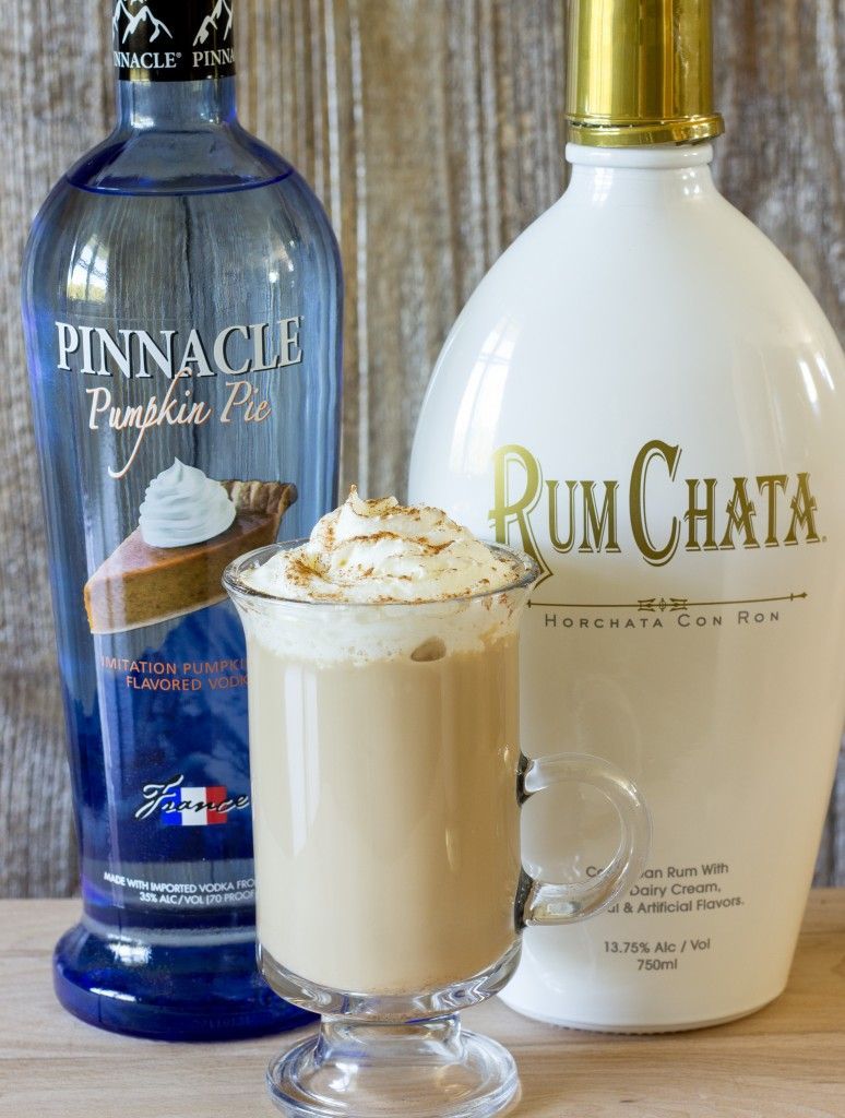 RumChata and pumpkin pie vodka are the secret ingredients to this amazing fall cocktail, the drunken punkn latte. Serve hot with
