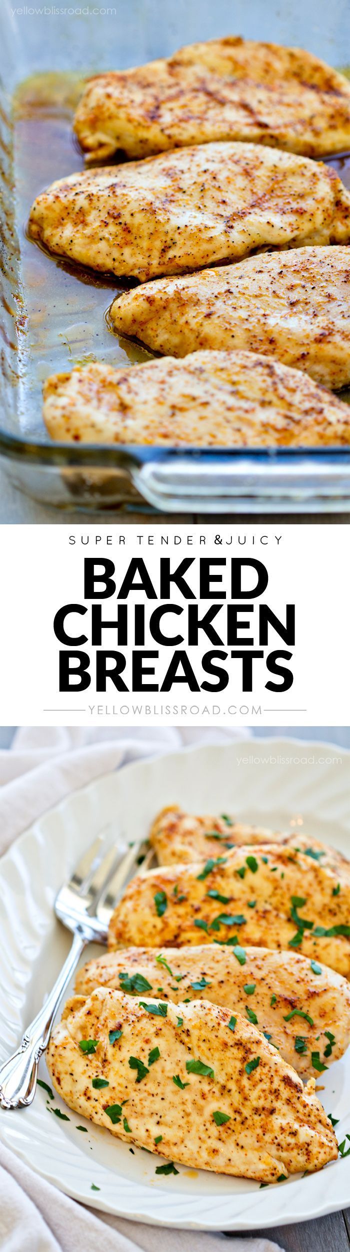 Tender & Juicy Baked Chicken Breasts – No more dry chicken!