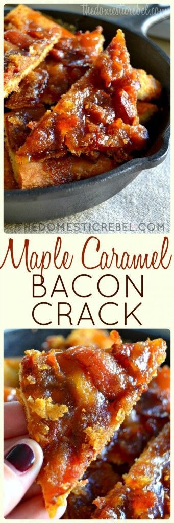 This Maple Caramel Bacon Crack is to-die for! Such an easy, foolproof dessert or appetizer thats loaded with buttery maple caramel