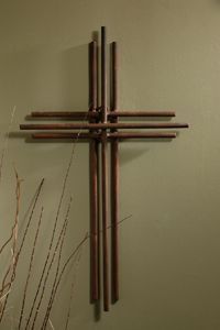 Three Layered Iron Wall Cross 23.5″ – Three layers of Iron make up this gorgeously simple wall cross.