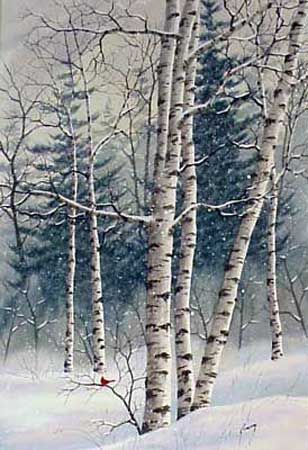 Winter Woods by Kathy Glasnap
