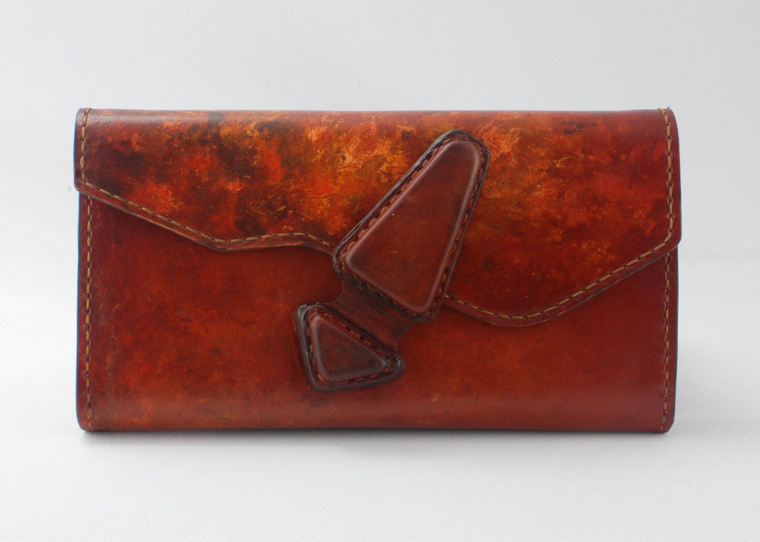 Handmade Leather Women Long Wallet by 2TreesLeatherCrafts on Etsy -   Handmade Long Wallets