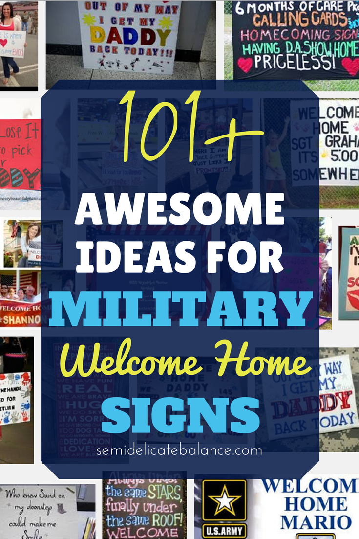 101+ Awesome Ideas for Military Welcome Home Signs, Love the ones from Frozen!   Military Spouse, Deployment