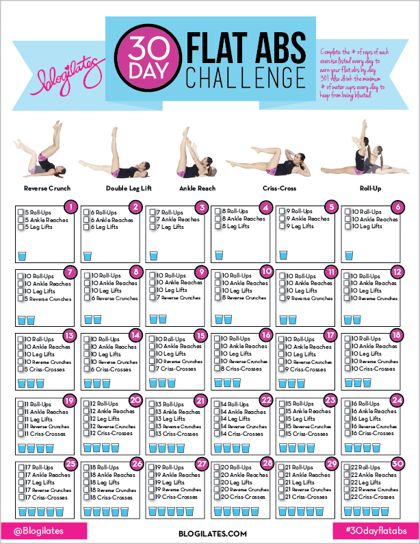 30 day ab challenge! Just complete the moves listed each day to earn your abs at the end of the conquest! Also be sure to hydrate