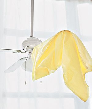 Dust off your fan blades with a pillowcase. -   31 Ways To Seriously Deep Clean Your Home