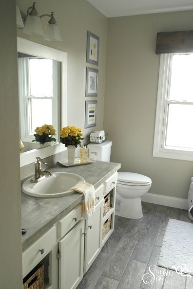 Beautiful Builder Grade Bathroom Makeover on a Budget ! Tons of Easy Update Ideas !