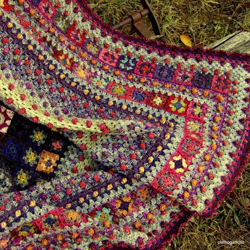 Beautiful crochet blanket