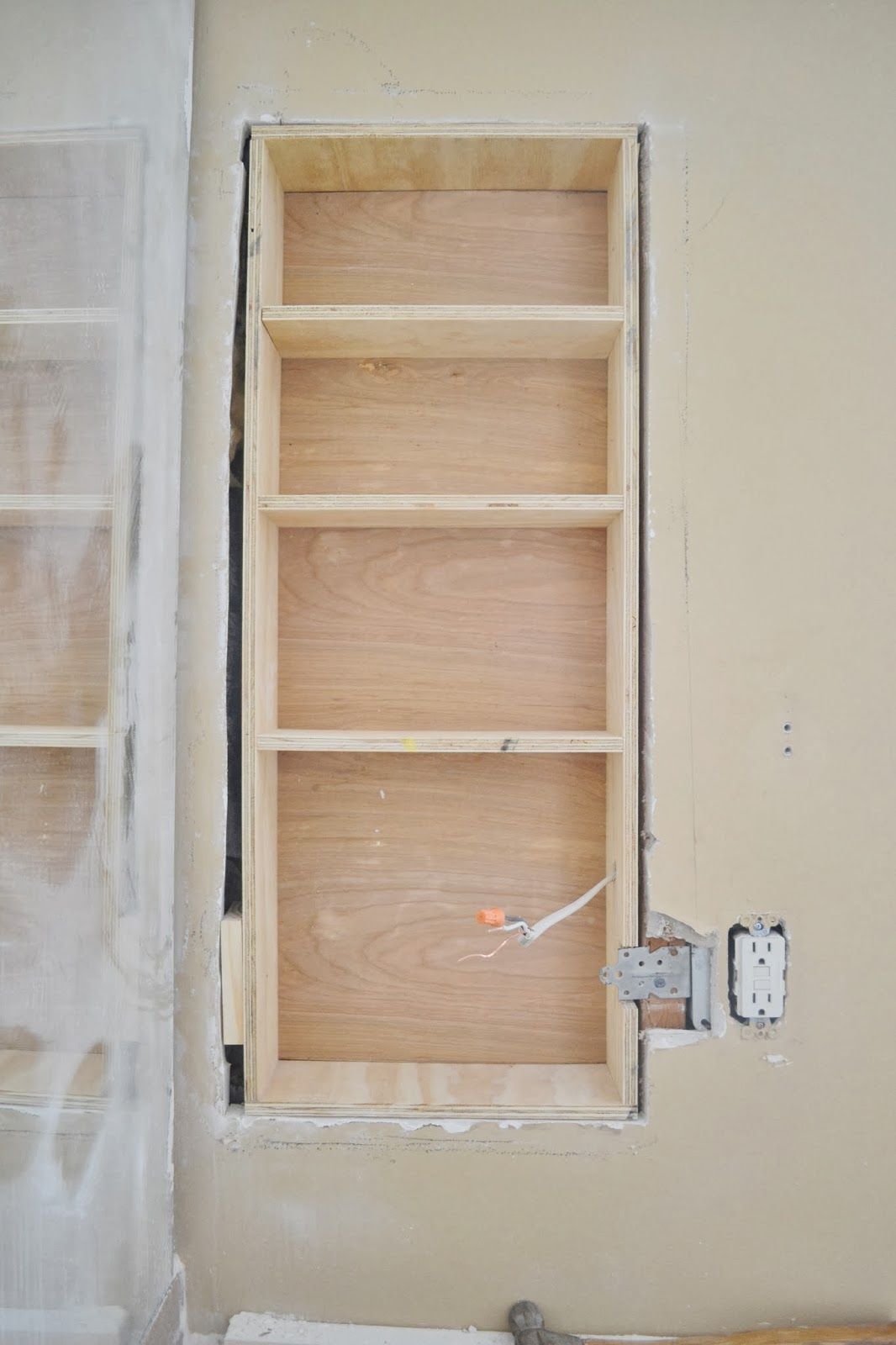 Between The Studs Storage – Adding More Storage to the Master Bathroom between the wall studs – DIY