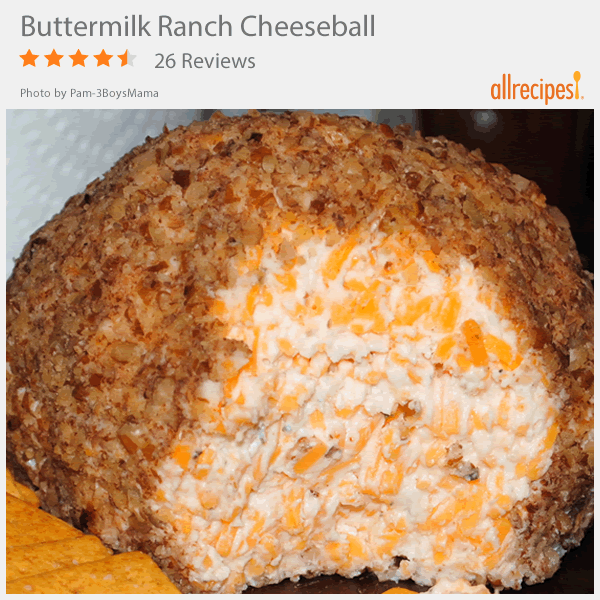 Buttermilk Ranch Cheeseball | “Love this recipe!!! It is super easy to make, it’s creamy, delicious, and  something that everyone
