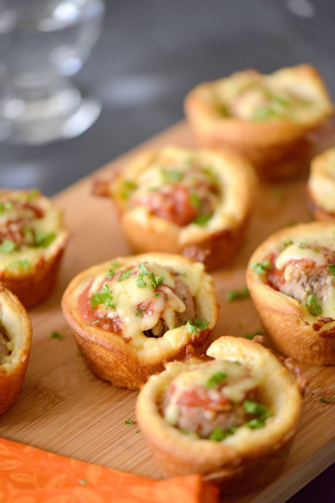 Cheesy Meatball Cups with Cacique Queso Quesadilla Jalapeno cheese