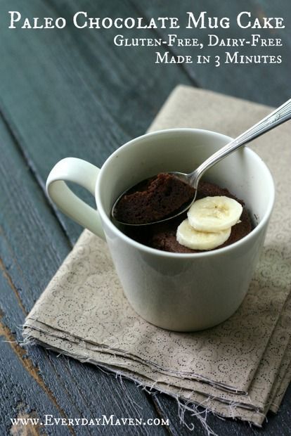 Chocolate Mug Cake ~ 3T blanched Almond Flour • 2T Unsweetened Cocoa Powder • 1T Maple Syrup or other Sweetener • 1T Almond