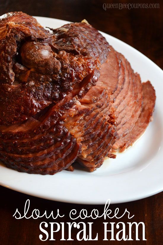 Crockpot Slow Cooker Spiral Ham with pineapple