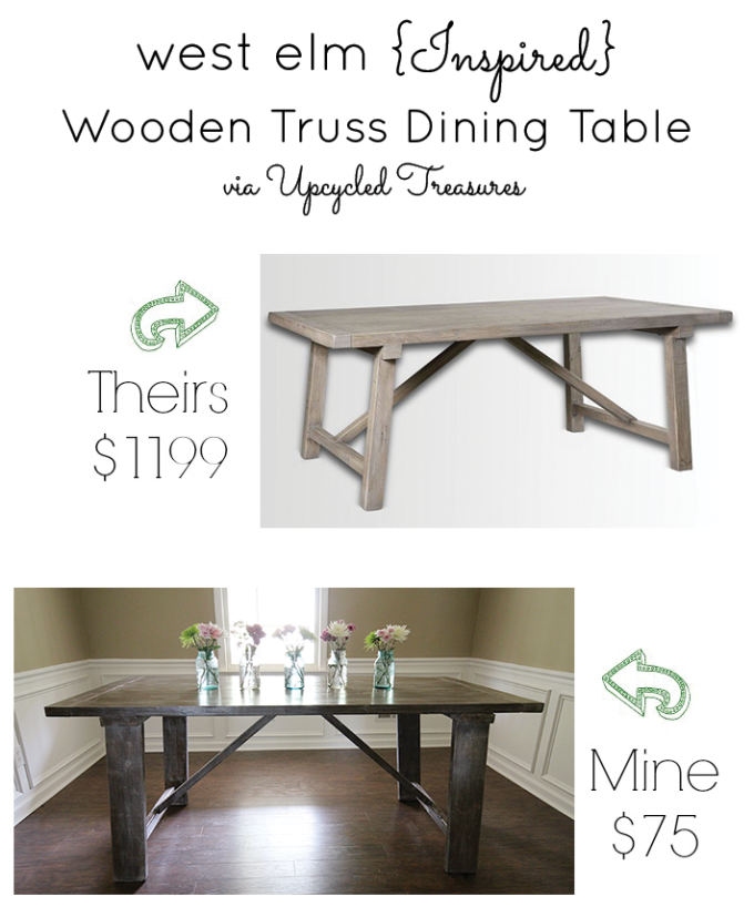 diy-dining-room-table-before-west-elm-wooden-truss-knockoff-upcycledtreasures