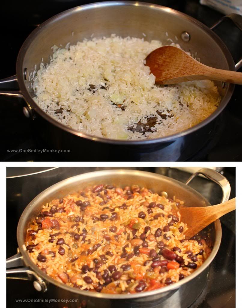 Easy Spanish Rice Recipe. Not sure how much onion but needed a recipe and this works for tonight!