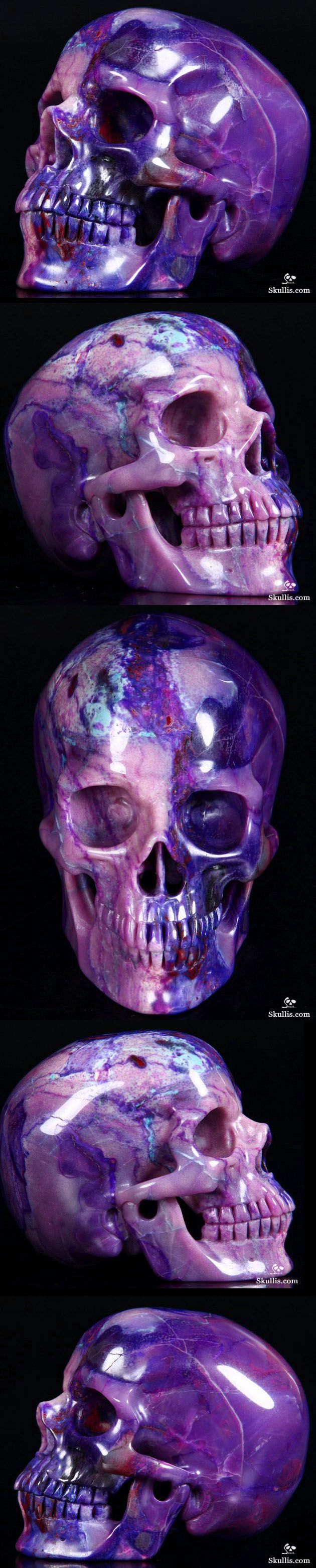 Hand Carved Sugilite Crystal Skull. If Only I Had An Extra $17,000