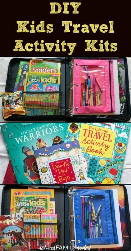 Keep the kids busy on long car rides and road trips with these DIY Kids Travel Activity Kits. They will thank you for it!