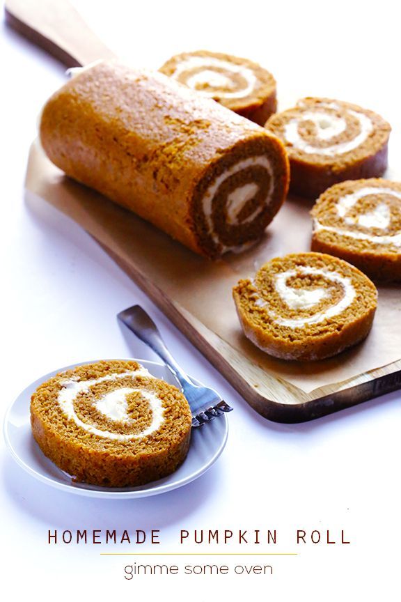 Learn how to make a classic pumpkin roll recipe with cream cheese filling. It’s easy, and is always a total crowd-pleaser!