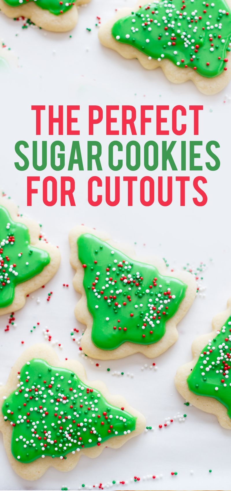 Looking for the perfect sugar cookie recipe for cutouts? This is it! Delicious, mildly flavored, and they don’t spread in the