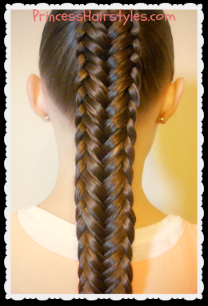 Looks complicated, but its quite easy!! Twisted edge fishtail braid tutorial